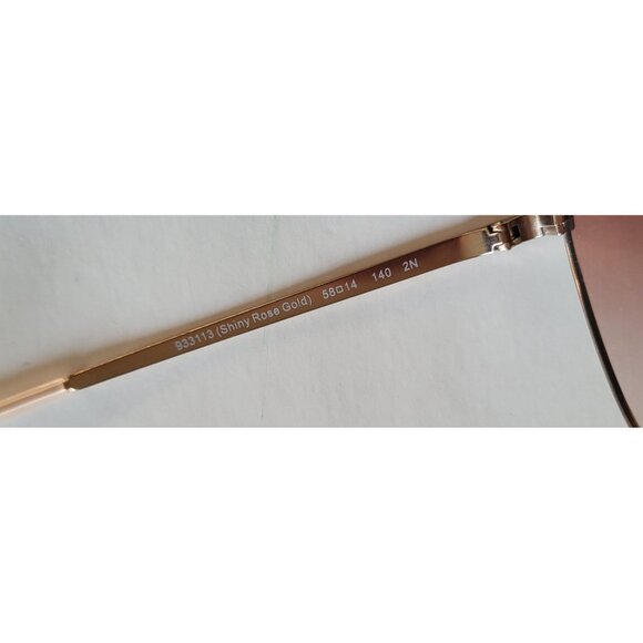 Coach HC7099B 933113 Shiny Rose Gold Aviator Sunglasses - Picture 7 of 14